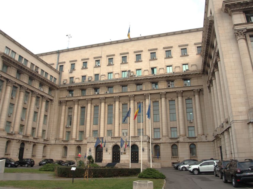 Bucharest by car - full day 'stop and visit' experience - Opera-style culture stops: Romanian Athenaeum and the feeling of Belle Epoque