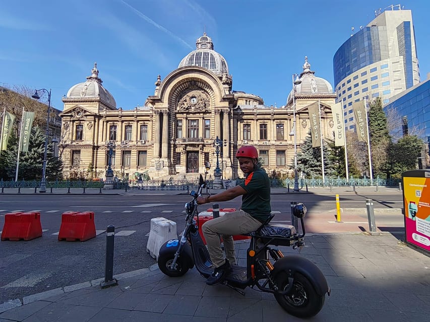 Bucharest electric city tour by Smart Balance #green - Triumphal Arch and Calea Victoriei for your final photo surge