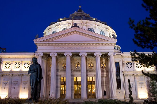 Bucharest one day tour with Parliament Palace and Village Museum - From Government Buildings to Royal Splendor: Cantacuzino, Ateneul Roman, and National Art Museum