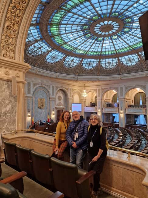 Bucharest: tour in the Parliament in Italian+exterior visit with guide - Stavropoleos Monastery, Court of Appeal, and the city pieces that explain the Palace