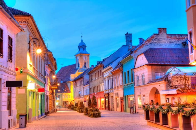 From Bucharest: Peles Castle, Brasov & Bran Castle Day Trip - Brașov Old Town walking tour: where the trip becomes real