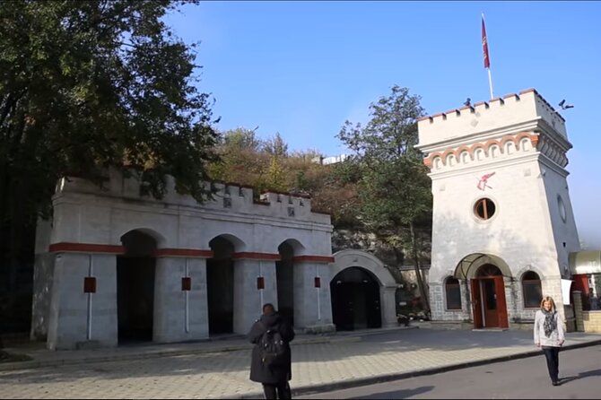 One-Day Vlad the Impaler Royal Court Private Tour from Bucharest - Chindia Tower at golden hour, plus churches that survived