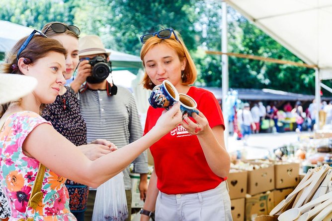 Taste Bucharest: A Food Lover's Tour of Markets & Neighbourhoods - What you actually taste, from cheeses and dips to mici and a doughnut