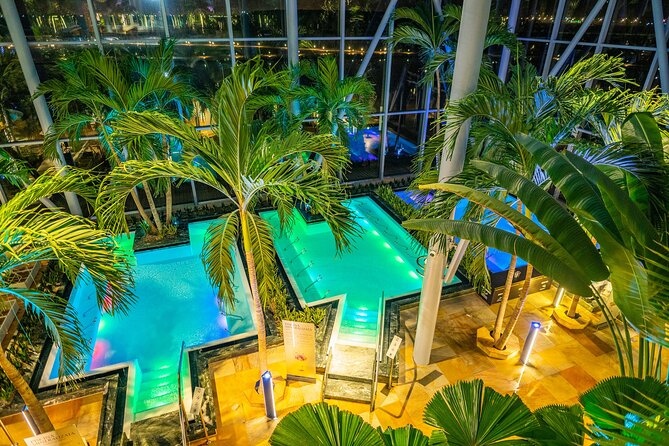 Therme Bucuresti: Entry Ticket and Transfer - Palm area: pools, saunas, and a more adult-feeling zone